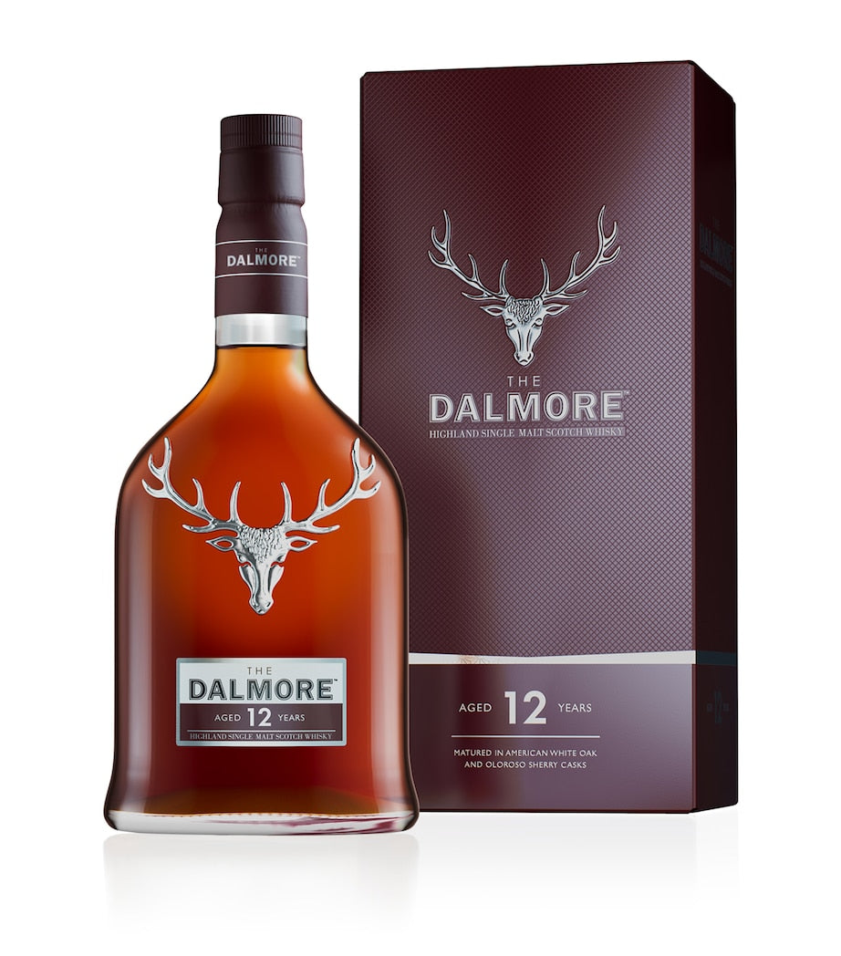 Dalmore 12 year single malt Scotch whisky 70cl, imported from the UK