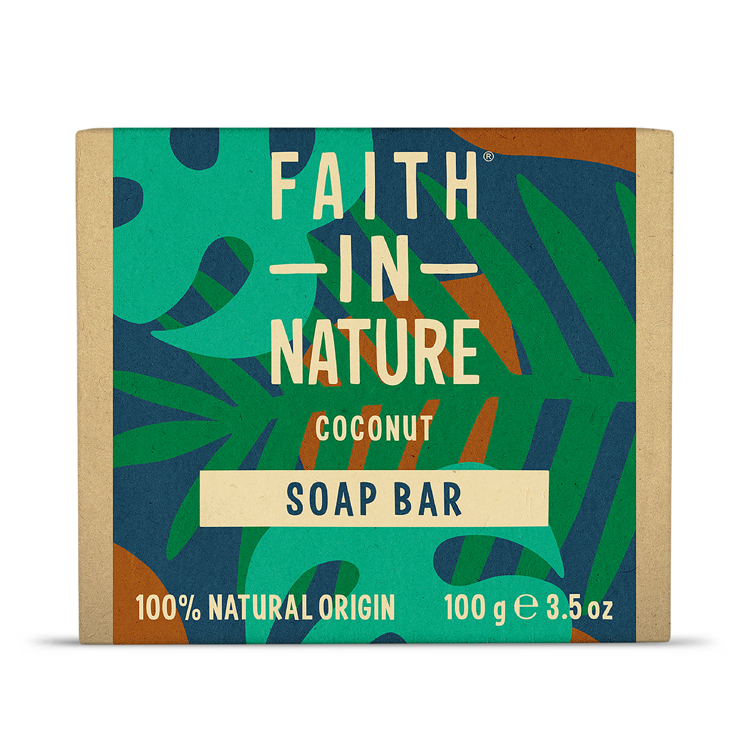 Faith In Nature coconut soap bar 100g - British product