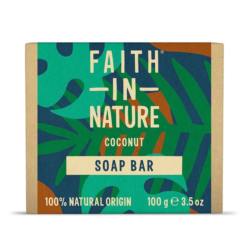 Faith In Nature coconut soap bar 100g - British product