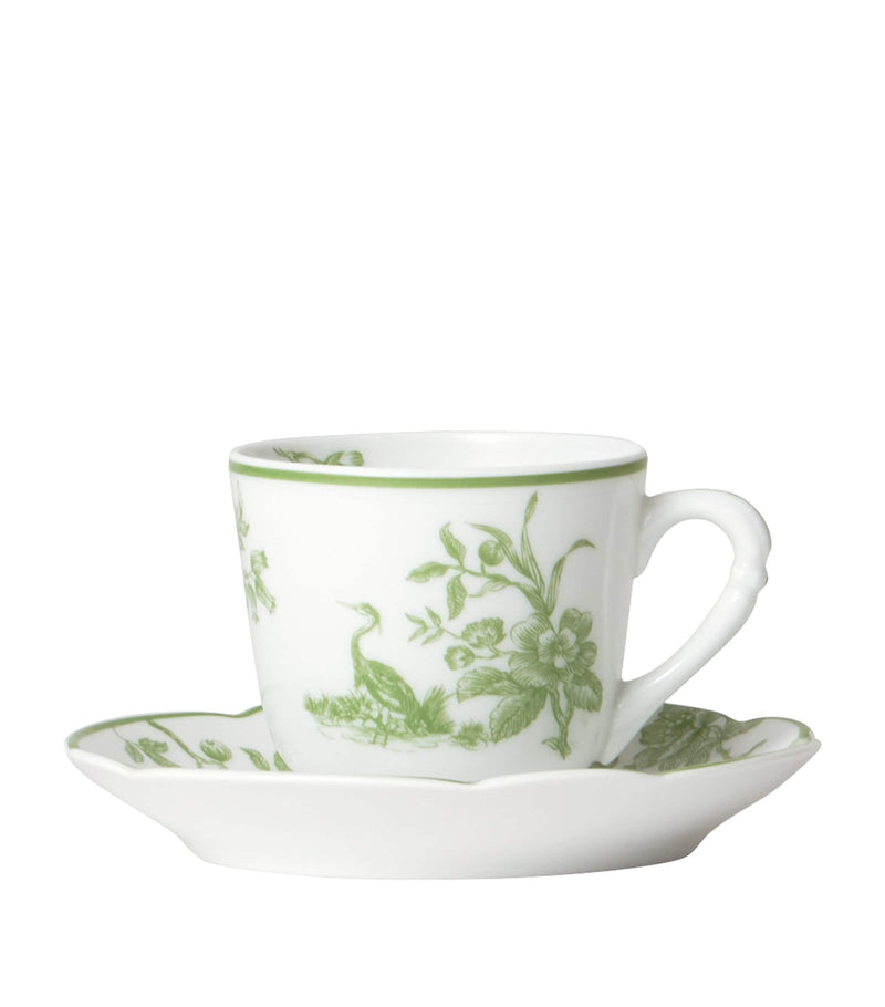 Bernardaud Albertine Moka tea cup and saucer - British product