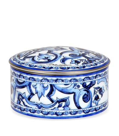 Harrods Dolce&Gabbana Casa Boîte à Bijoux Blu Mediterraneo en Porcelaine- Achetez en ligne sur McGrocer