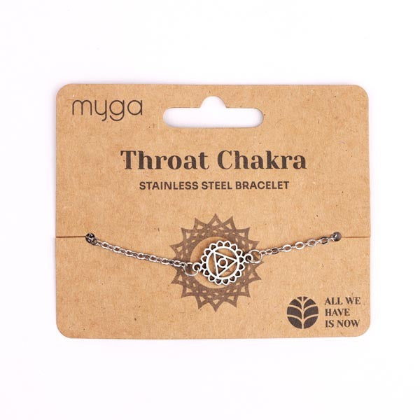 Myga spiritual jewellery throat chakra adjustable bracelet (British brand)