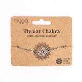 Myga spiritual jewellery throat chakra adjustable bracelet (British brand)