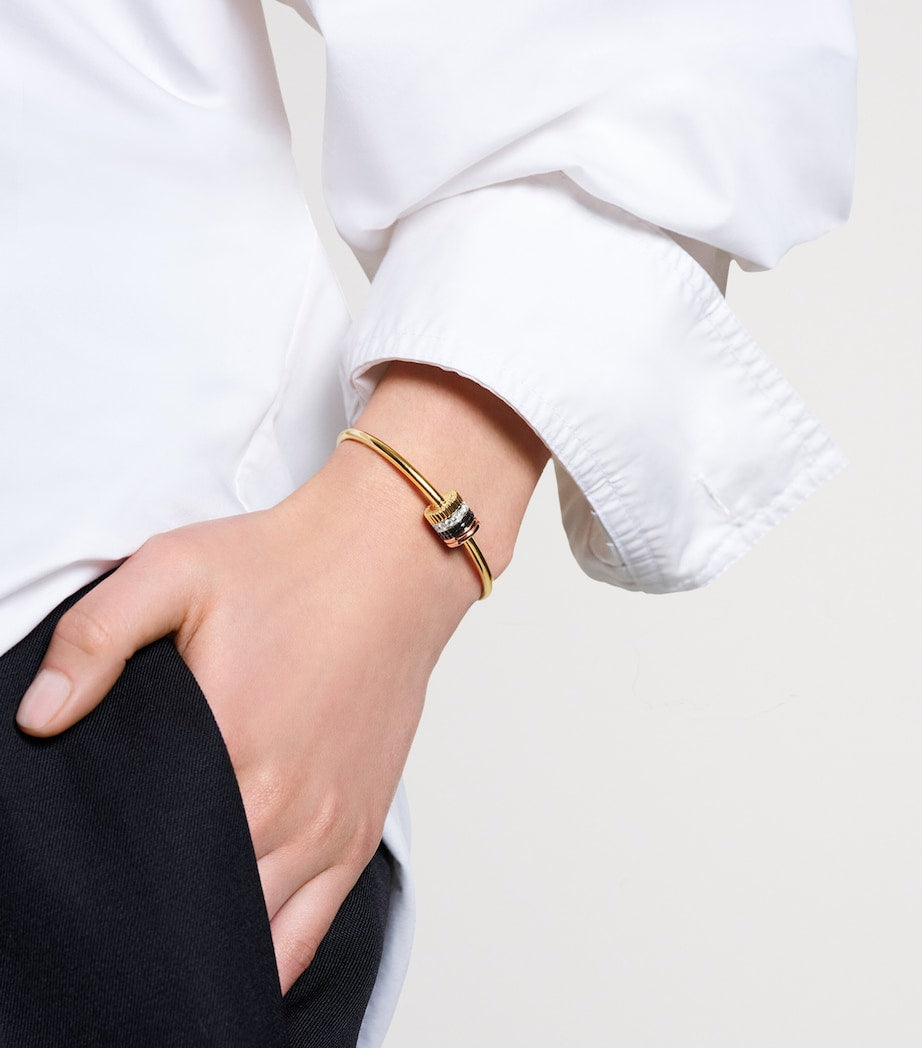 Boucheron Quatre Classique bracelet mixed gold with diamonds, UK version