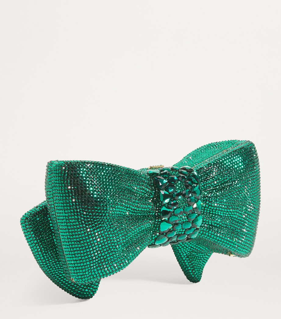 Judith Leiber Harrods bow clutch bag crystal embellished - British product