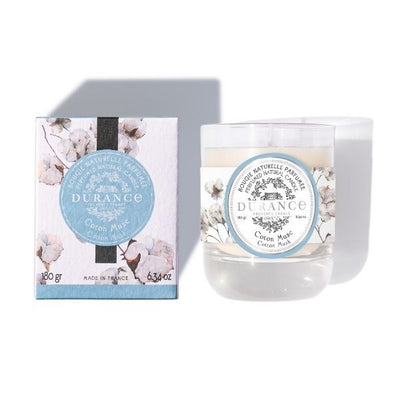 Superdrug Durance Cotton Musk Perfumed Natural Candle 180g- Buy online at McGrocer