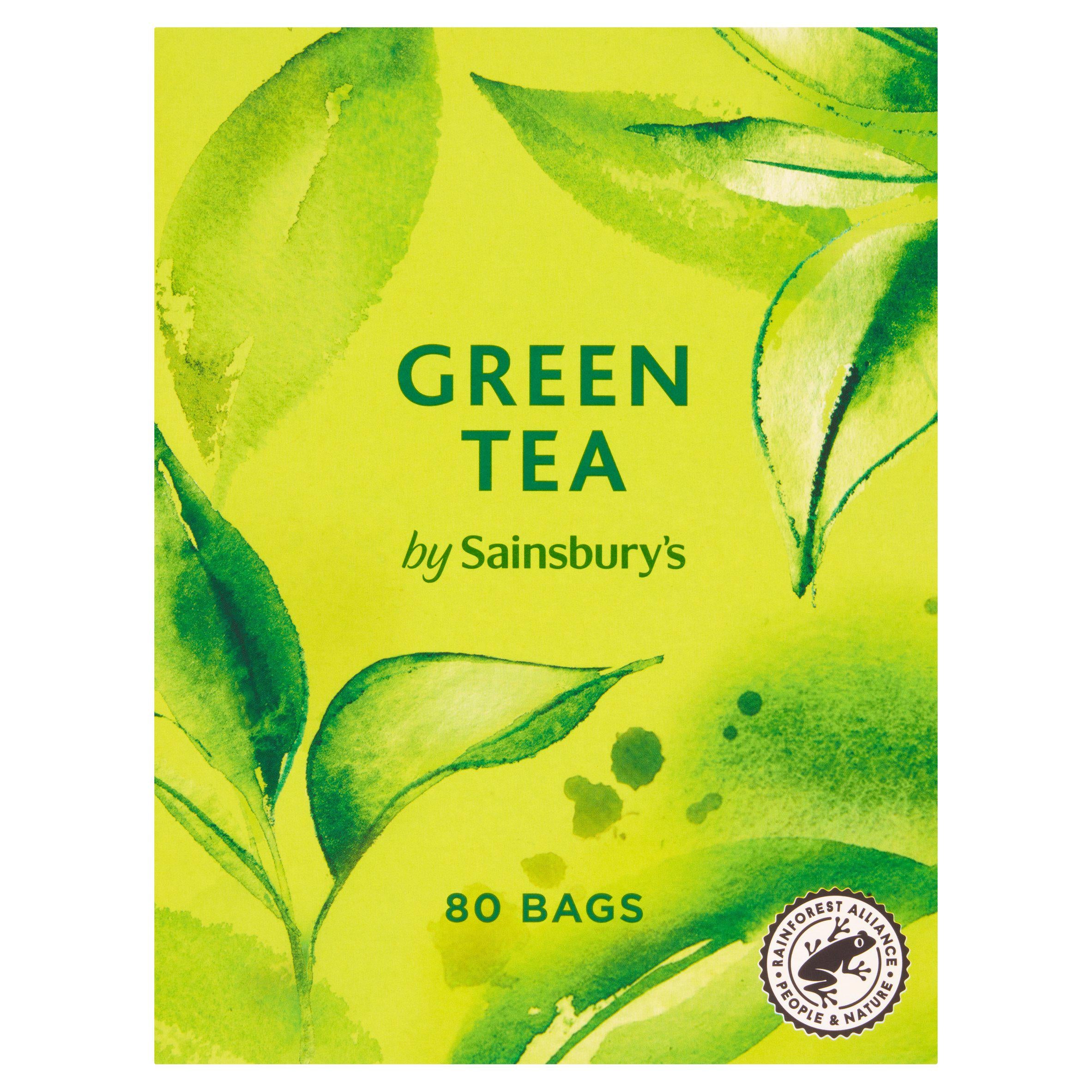 Sainsbury's Green Tea x80 Tea Bags 152g All tea Sainsburys   