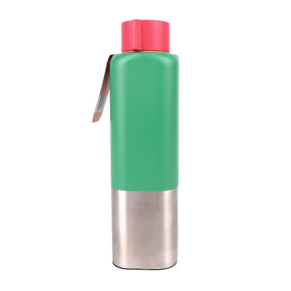 Myga square water bottle green 650ml, UK version