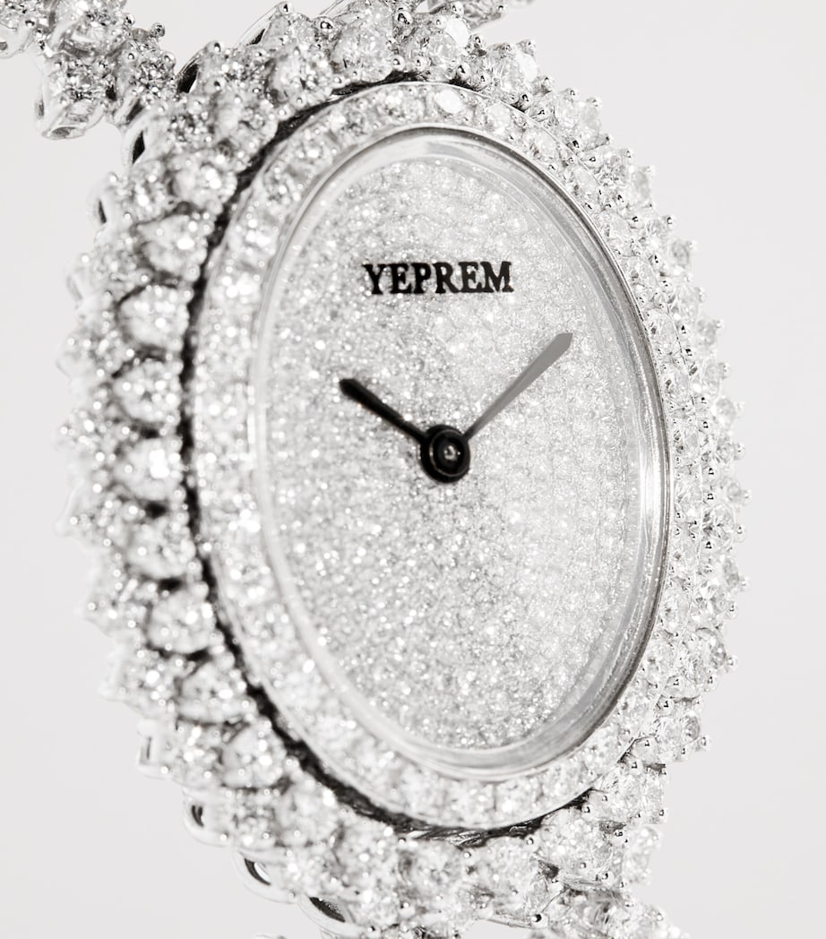 Yeprem white gold diamond Y-Memento watch - British product