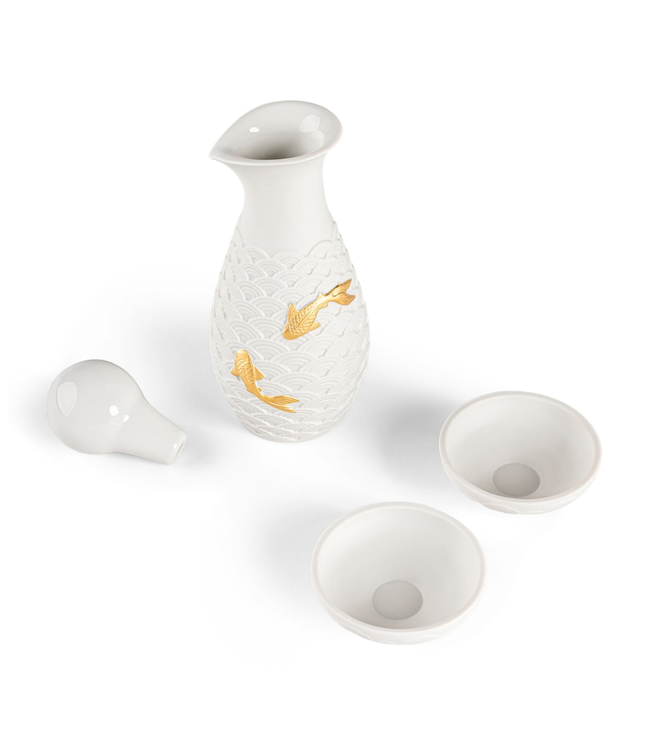 Lladró porcelain koi soya set, British product