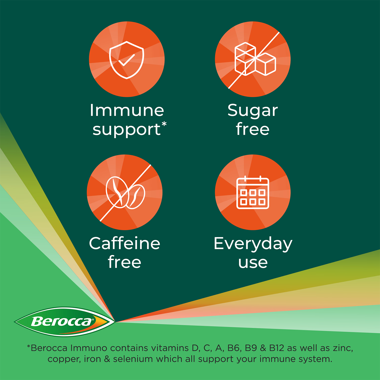 Berocca effervescent tablets orange 15 tablets (British brand)