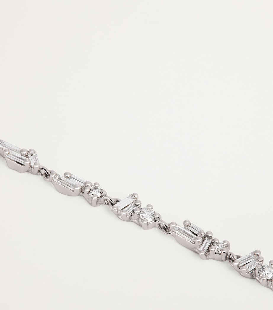 Suzanne Kalan white gold diamond sparkler bracelet (British brand)