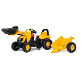 Rolly Kid JCB tractor with front loader and trailer (British brand)