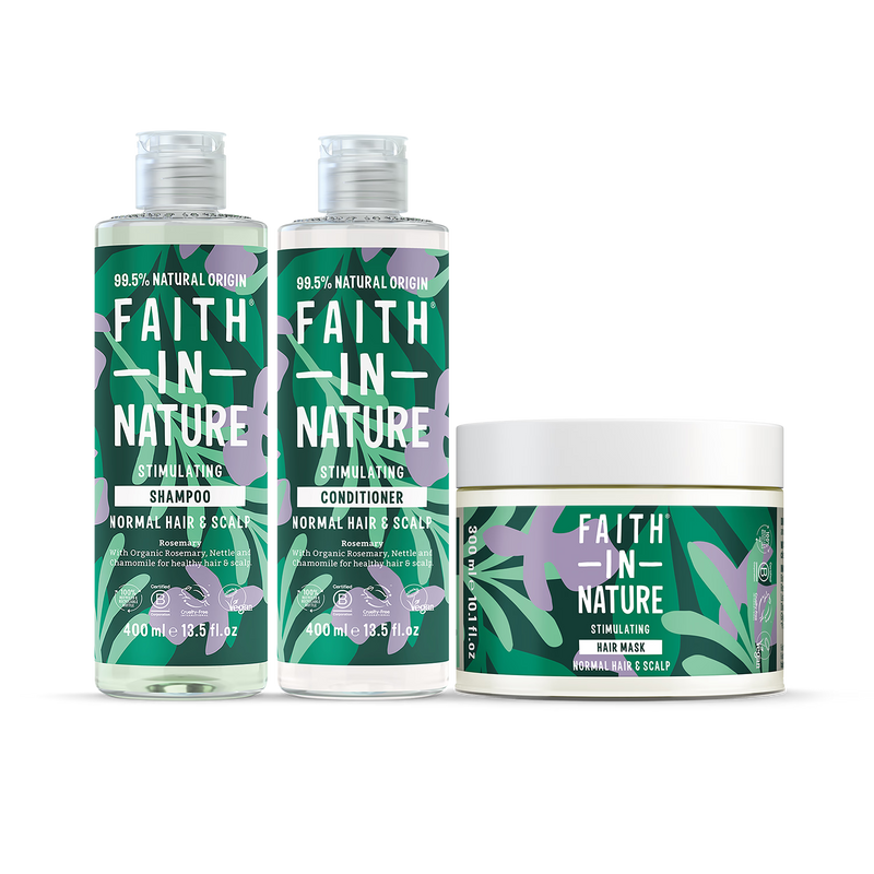 Faith in Nature Rosemary Hair Routine bundle - British product