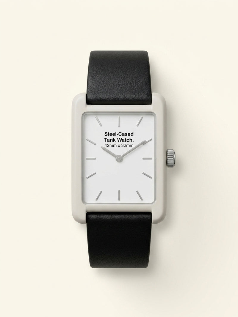 Cartier Tank Américaine large platinum watch 44mm, imported from the UK
