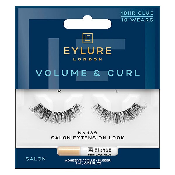 Eylure false eyelashes Volume and Curl No 138 - British product