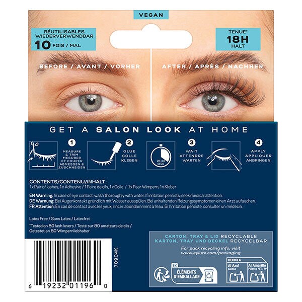 Eylure false eyelashes Volume and Curl No 138 - British product