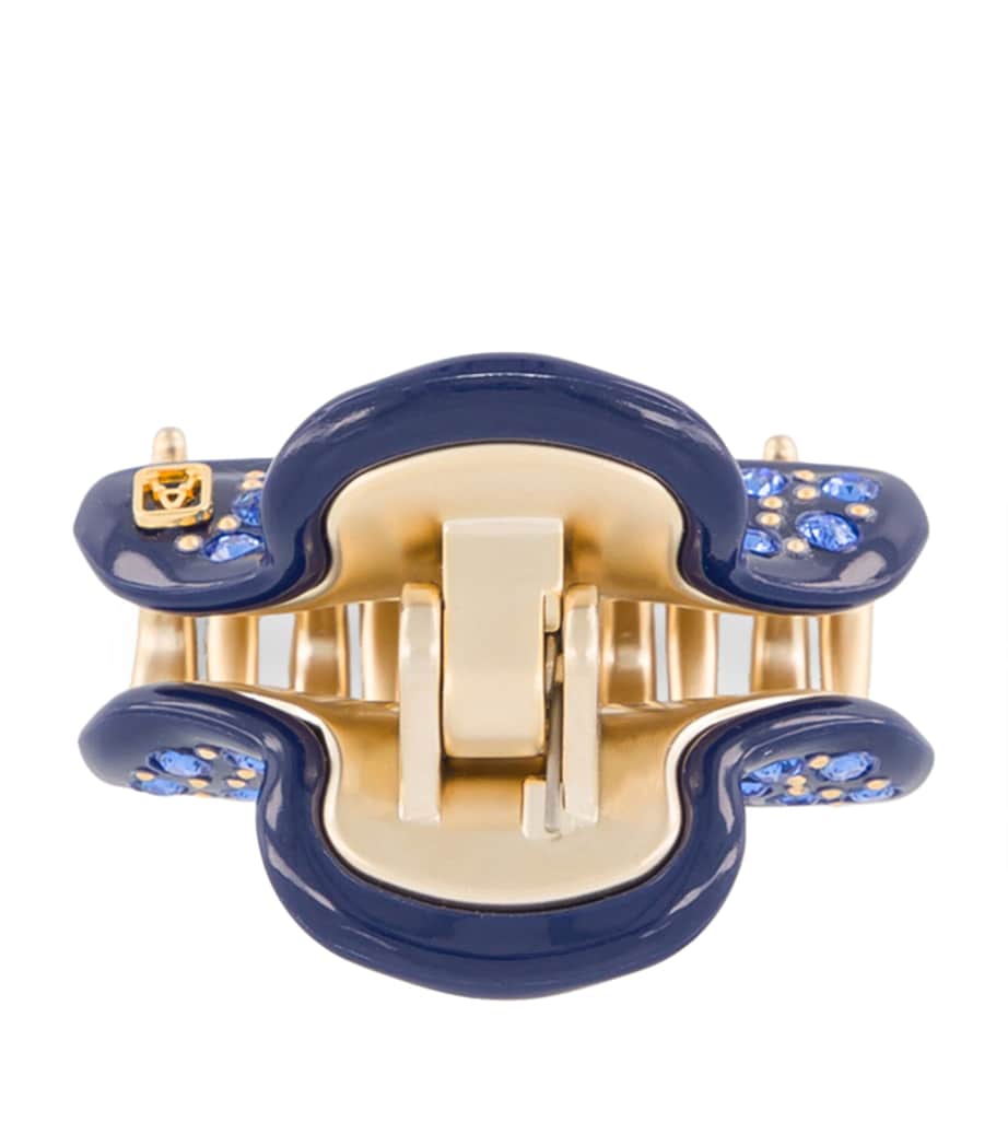 Alexandre de Paris gold-plated crystal claw hair clip 4.5cm, UK version