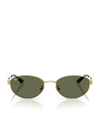 Ray-Ban RB3774D metal oval sunglasses gold-tone, imported from the UK