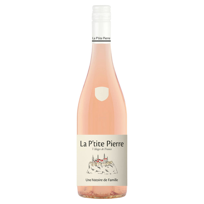 La P'tite Pierre rosé wine 75cl bottle (British brand)
