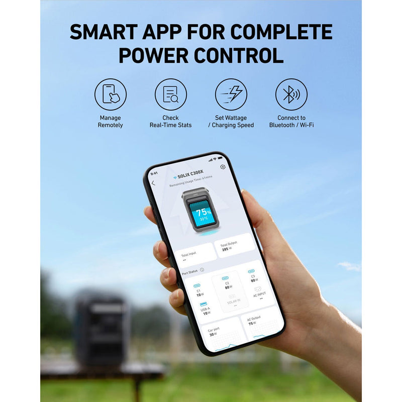 Anker Solix C300X portable power station 90,000mAh - British product