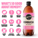 Remedy kombucha raspberry lemonade 1L (British brand)