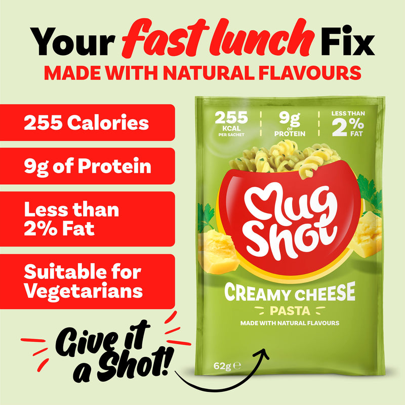 Mug Shot instant noodles creamy cheese 68g - British product
