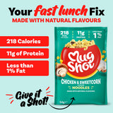 Mug Shot noodles chicken sweetcorn 54g (British brand)