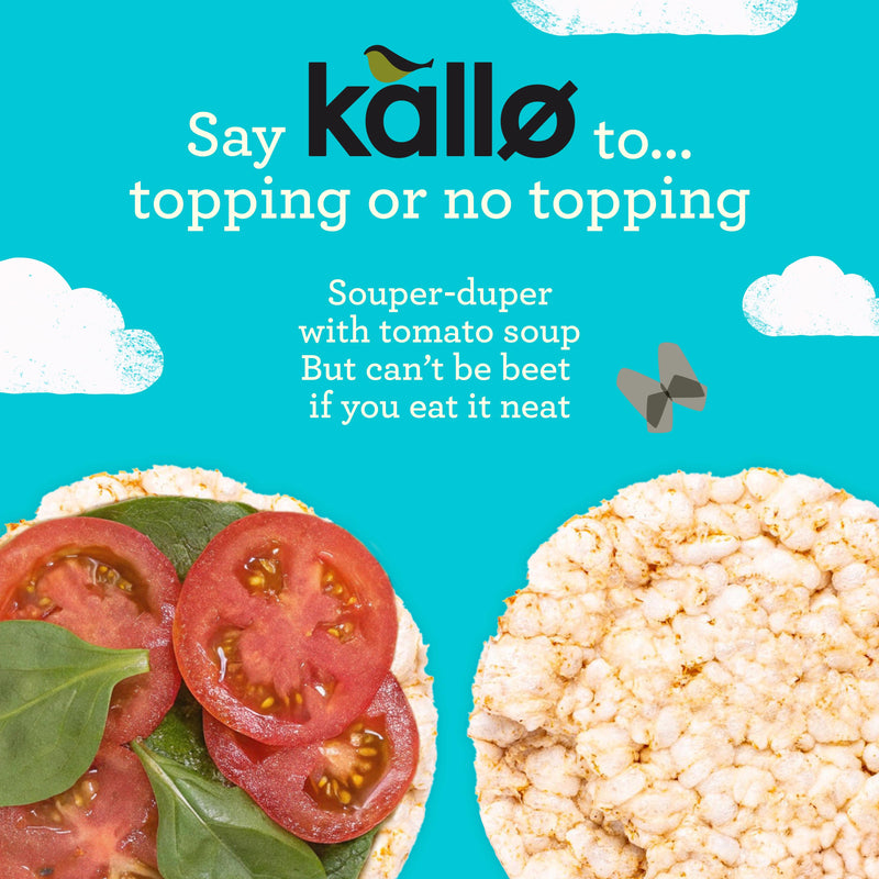 Kallo organic lightly salted rice cakes 130g, imported from the UK