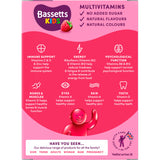 Bassetts kids multivitamin gummies raspberry 60 gummies (British brand)