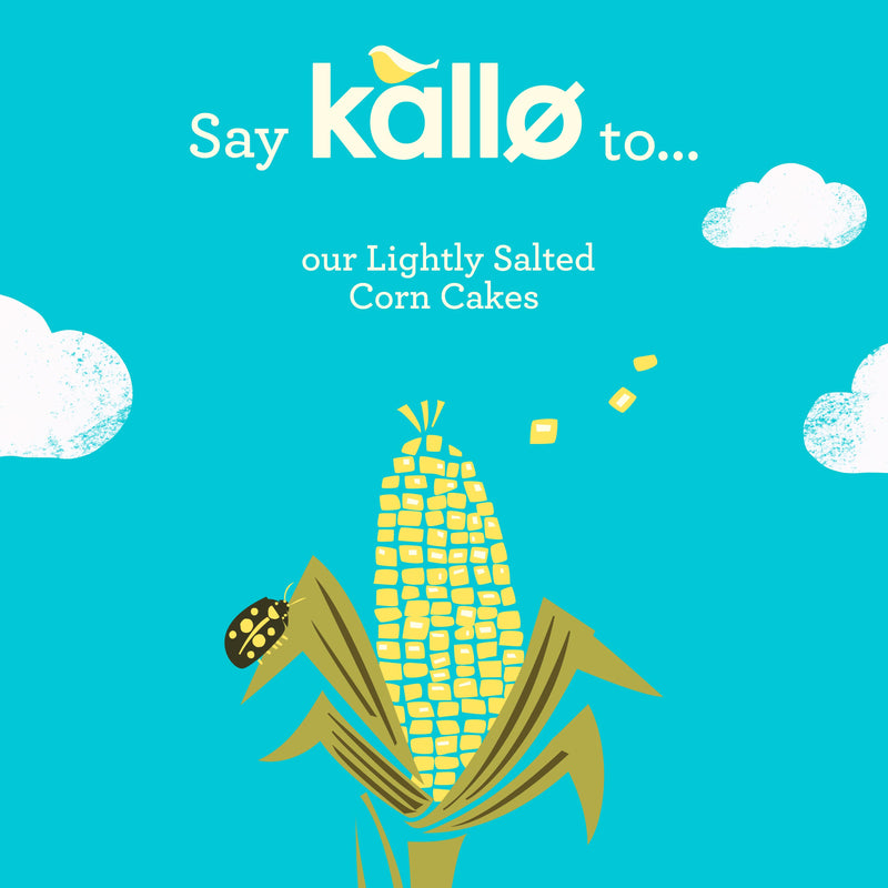 Kallo lightly salted corn cakes 130g, imported from the UK