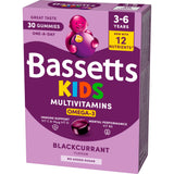 Bassetts kids multivitamin gummies blackcurrant 30 count - British product