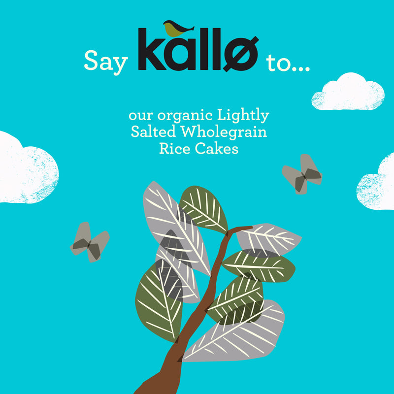 Kallo organic lightly salted rice cakes 130g, imported from the UK