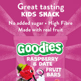 Goodies raspberry date fruit bars multipack 5x20g - British product