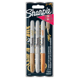 Sharpie Permanent Markers Metallic 3 Pack, UK version