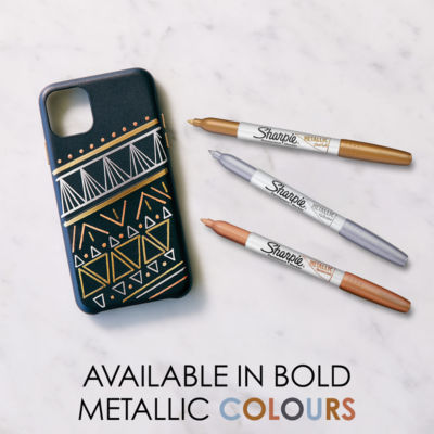 Sharpie Permanent Marker Metallic 3er-Pack, UK-Version