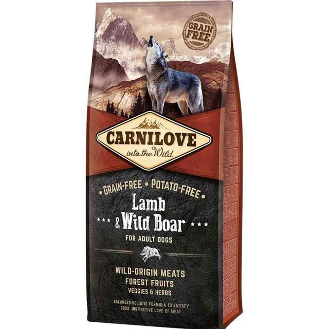 Carnilove Grain Free Adult Lamb & Wild Boar Dry Dog Food   1.5kg GOODS M&S   