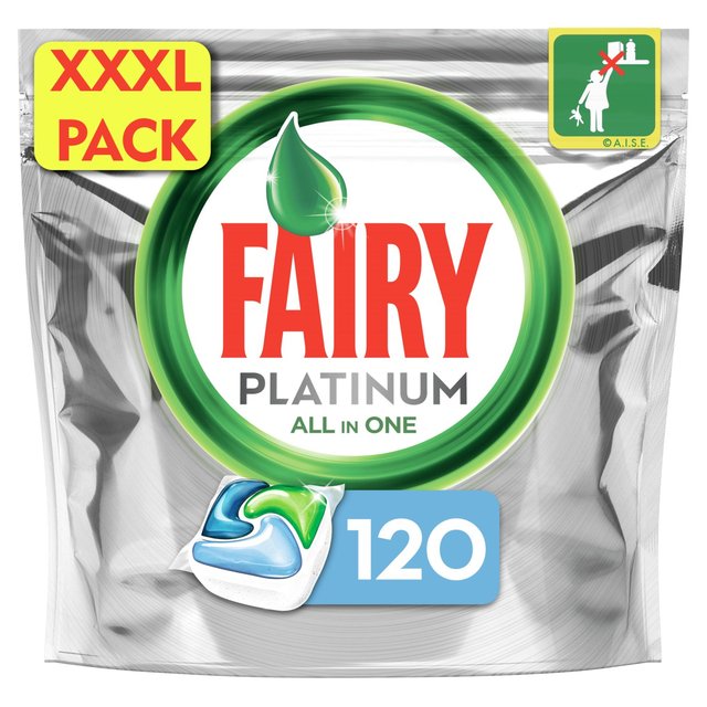 Fairy Platinum All in One Original Dishwasher Tablets (Box)   5 x 24 per pack GOODS M&S   