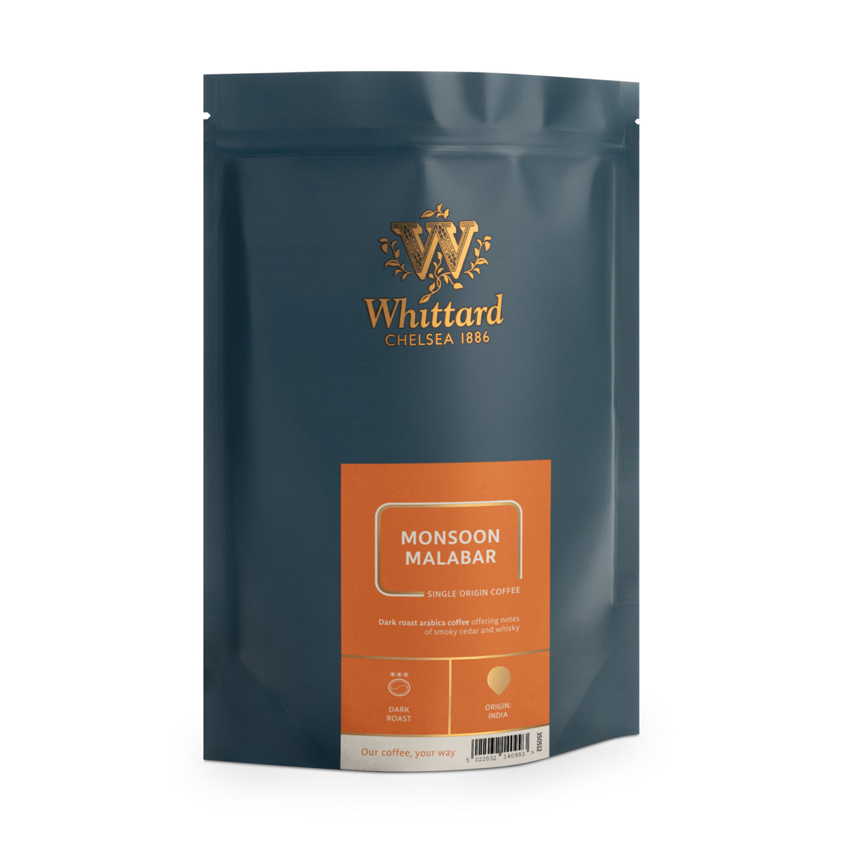 Whittard Monsoon Malabar coffee, imported from the UK