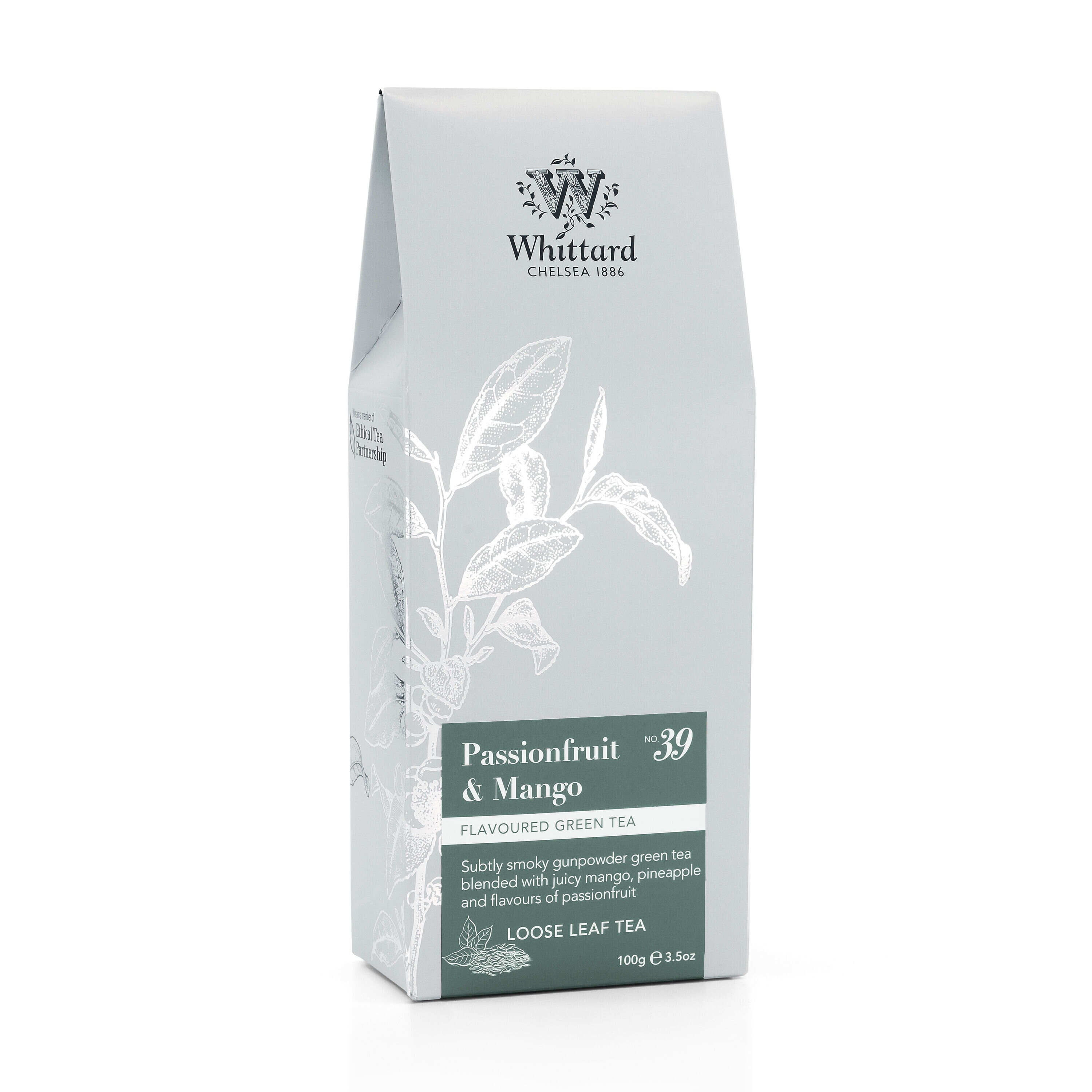 Whittard passionfruit mango loose green tea 100g (British brand)