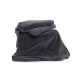 Deyongs Snuggle Touch Fleece Charcoal Throw GOODS M&S   