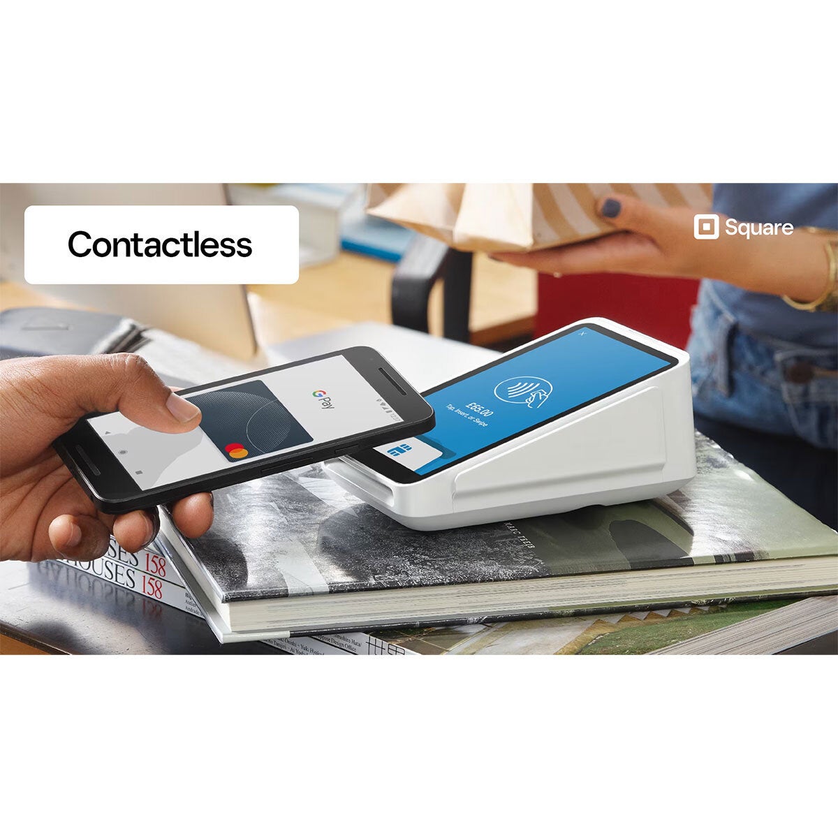 Square Terminal card reader and receipt printer (British brand)