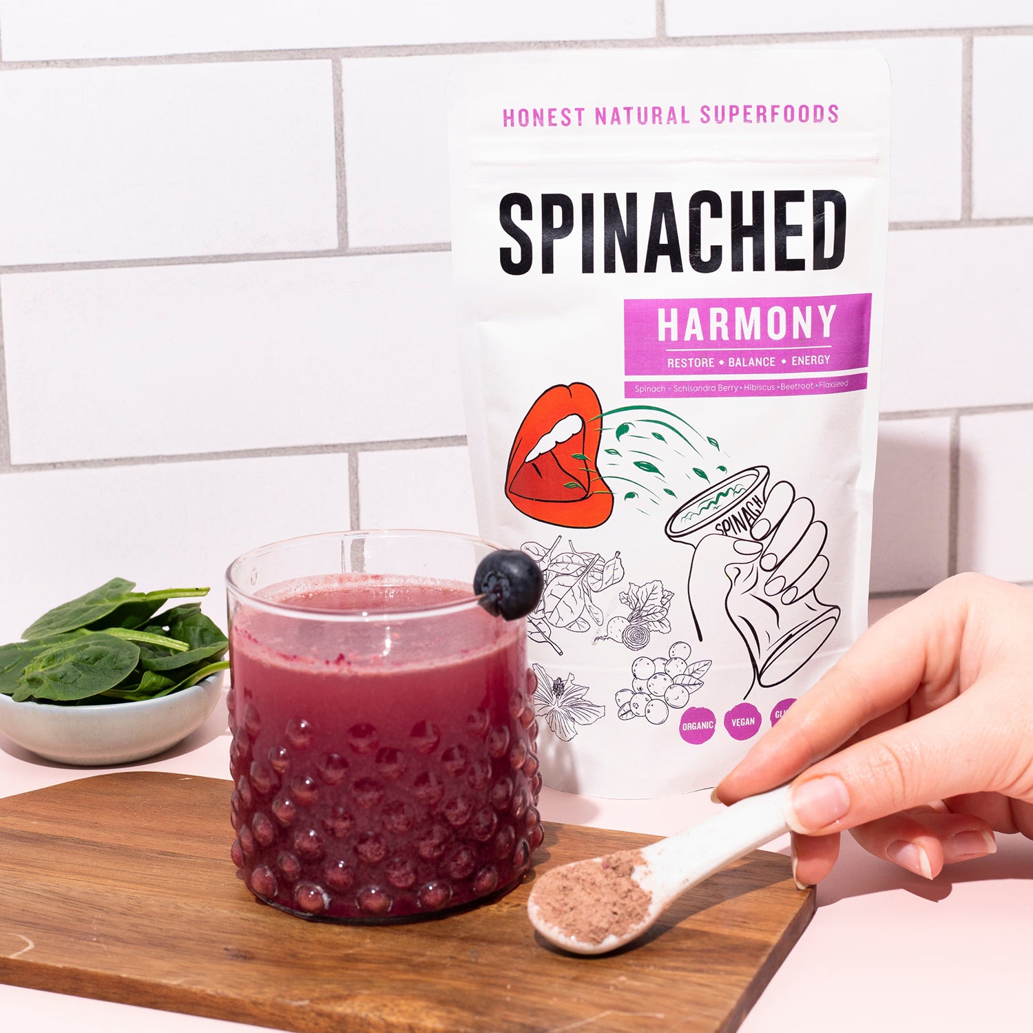 Spinached Harmony superfood powder 200g - British product