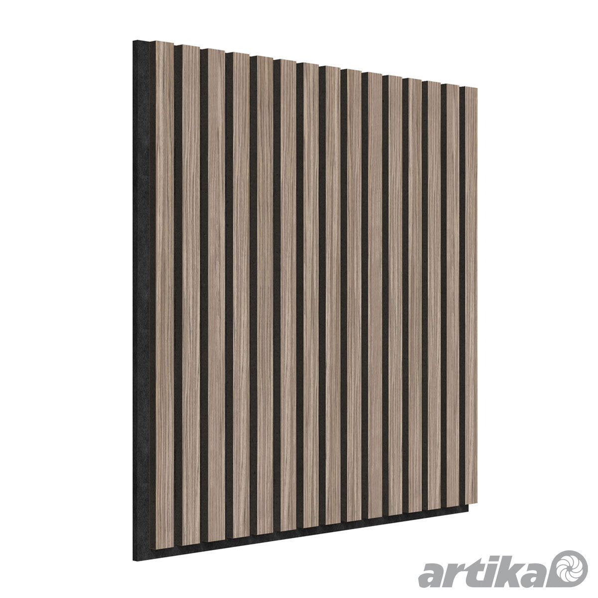 Artika Akustik-Wandpaneele Nussbaum und Schwarz 4er-Pack, importiert aus dem Vereinigten Königreich