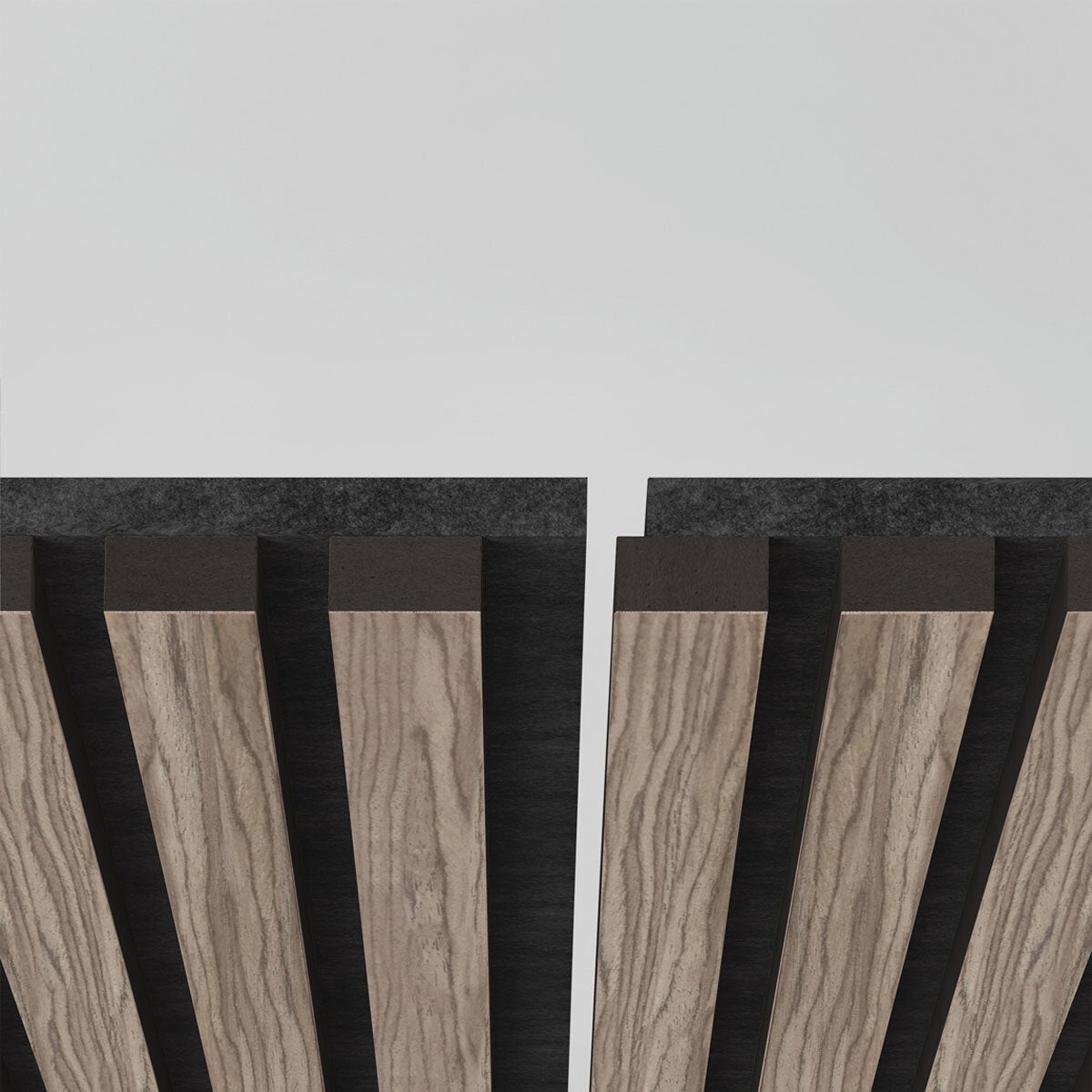 Artika acoustic wall panels Walnut and Black 4-pack, imported from the UK