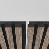 Artika acoustic wall panels Walnut and Black 4-pack, imported from the UK