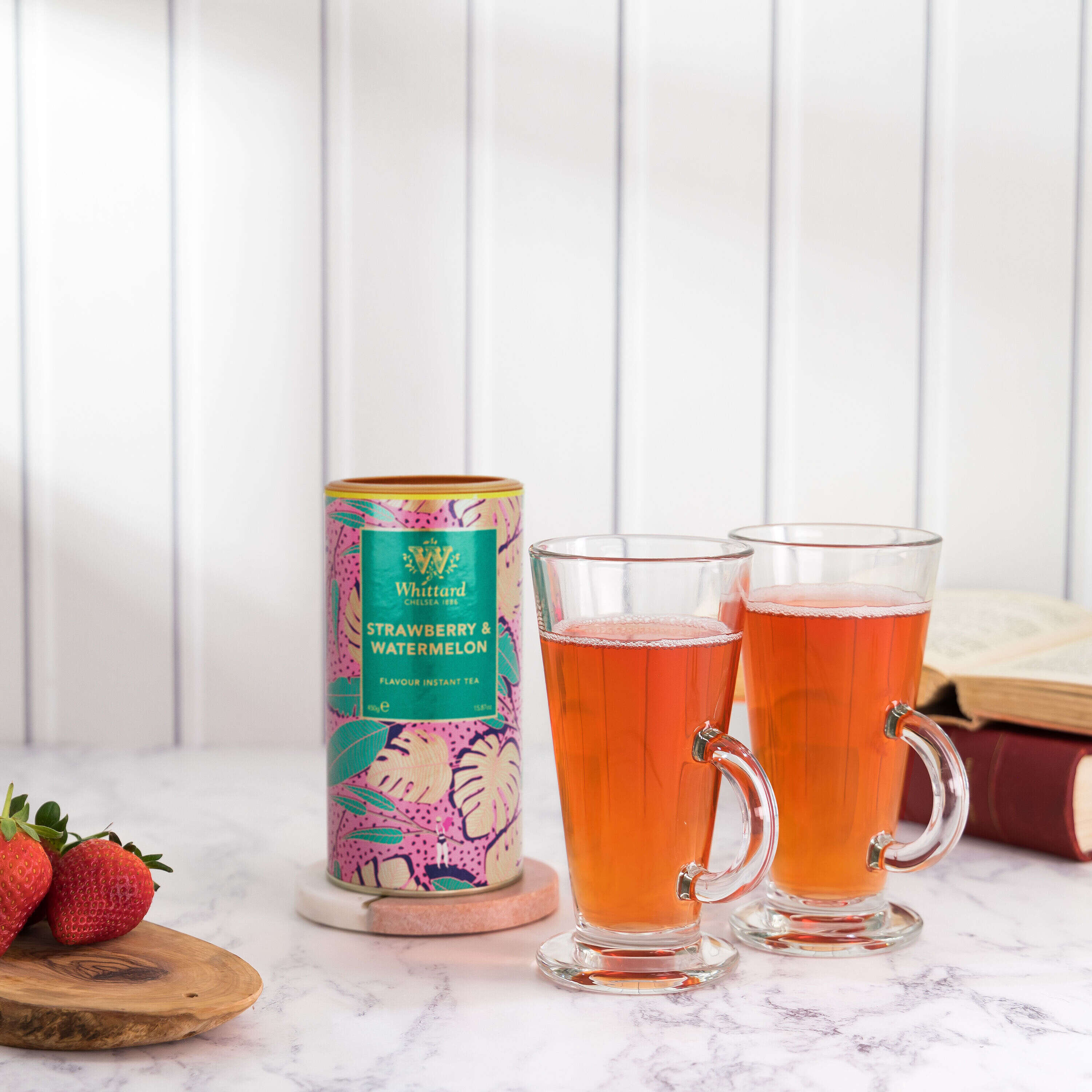 Strawberry and Watermelon flavour instant tea 450g, UK version