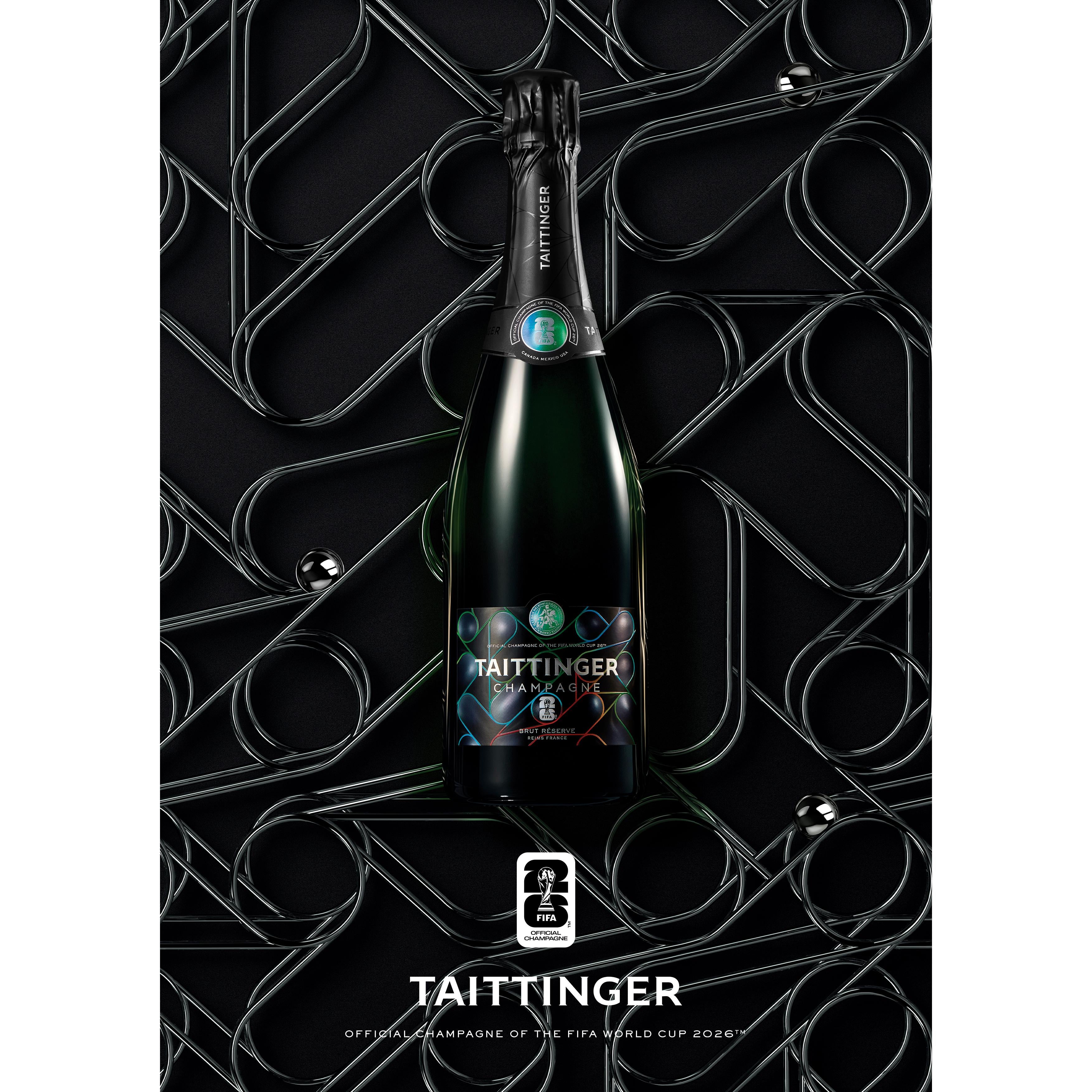 Taittinger Brut Reserve Champagne 75cl, imported from the UK
