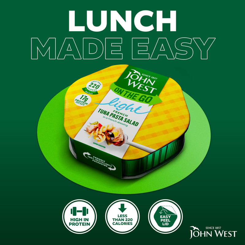 John West Light Lunch French Tuna Salad 220g (British brand)