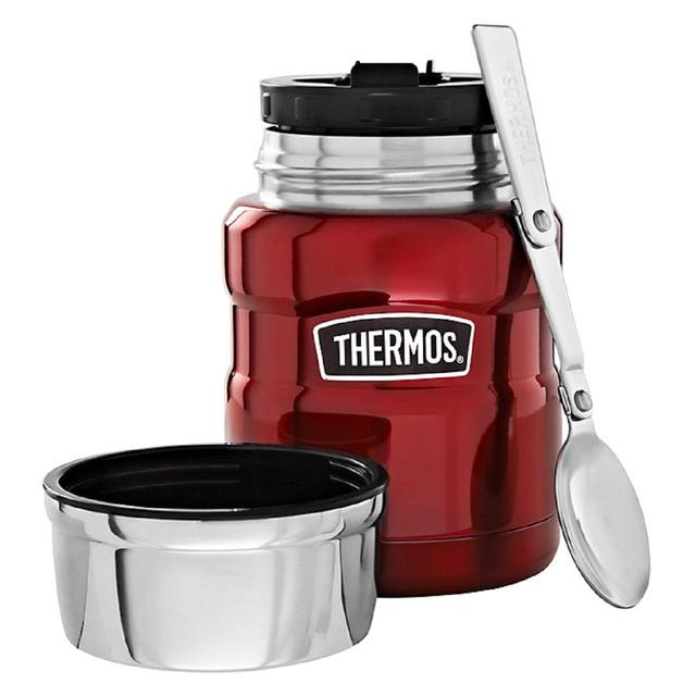 Thermos Stainless King Food Flask Red 470ml GOODS M&S   